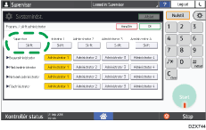 Operation panel screen illustration