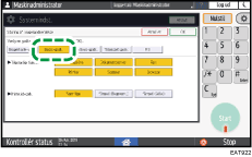 Operation panel screen illustration