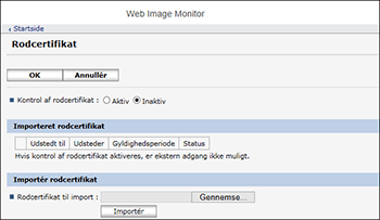 Illustration af skærmbillede i webbrowser