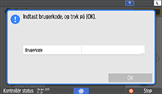 Operation panel screen illustration