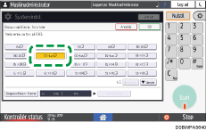 Operation panel screen illustration
