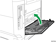 Illustration af maskinens bagside.