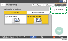 Operation panel screen illustration