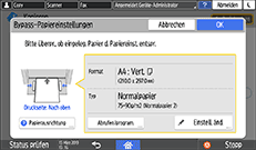 Abbildung Bedienfeld-Display