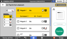 Abbildung Bedienfeld-Display