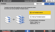 Abbildung Bedienfeld-Display