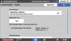 Abbildung Bedienfeld-Display