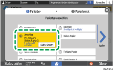 Abbildung Bedienfeld-Display