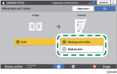 Abbildung Bedienfeld-Display