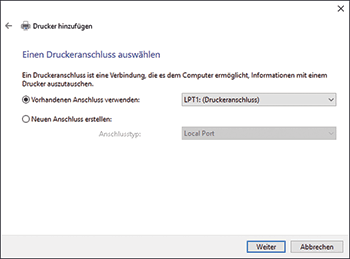 Abbildung Treiberbildschirm