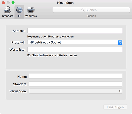 Abbildung Treiberbildschirm