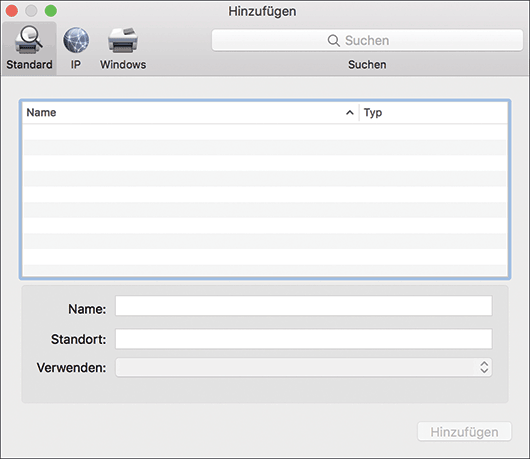 Abbildung Treiberbildschirm