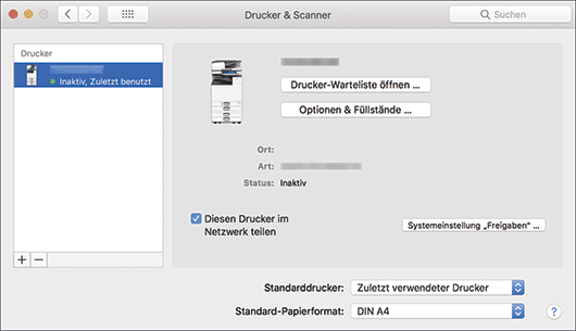 Abbildung Treiberbildschirm
