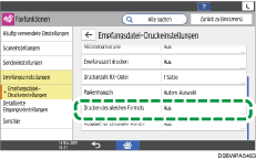 Abbildung Bedienfeld-Display