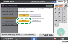 Abbildung Bedienfeld-Display