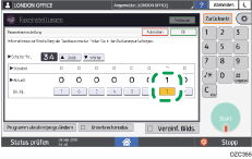 Abbildung Bedienfeld-Display