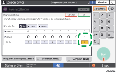 Abbildung Bedienfeld-Display