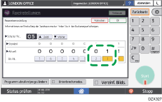 Abbildung Bedienfeld-Display