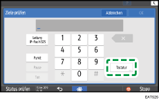 Abbildung Bedienfeld-Display