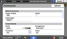 Abbildung Bedienfeld-Display