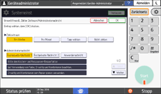 Abbildung Bedienfeld-Display