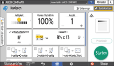 Abbildung Bedienfeld-Display