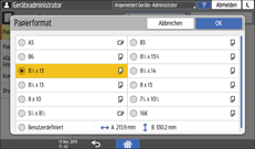 Abbildung Bedienfeld-Display