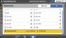 Abbildung Bedienfeld-Display