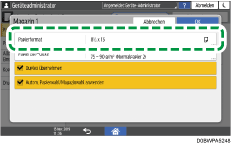 Abbildung Bedienfeld-Display
