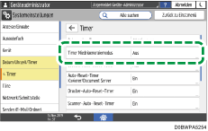 Abbildung Bedienfeld-Display