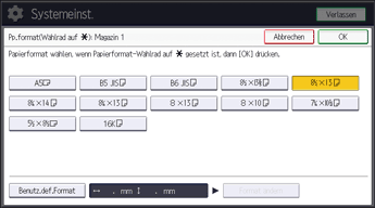 Abbildung Bedienfeld-Display