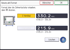 Abbildung Bedienfeld-Display