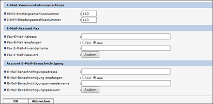 Webbrowser-Bildschirmdarstellung