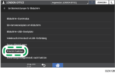 Abbildung Bedienfeld-Display