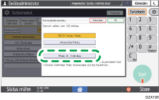 Abbildung Bedienfeld-Display
