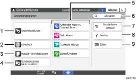 Abbildung Bedienfeld-Display