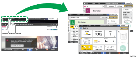 Abbildung Bedienfeld-Display