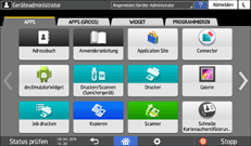 Abbildung Bedienfeld-Display