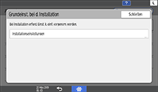 Abbildung Bedienfeld-Display
