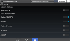 Abbildung Bedienfeld-Display