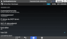 Abbildung Bedienfeld-Display