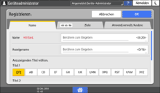 Abbildung Bedienfeld-Display