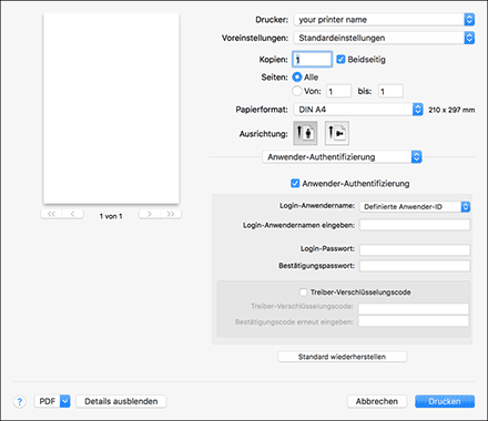 Abbildung Betriebssystembildschirm