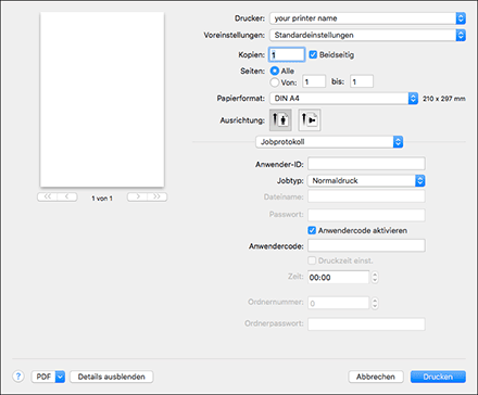 Abbildung Betriebssystembildschirm