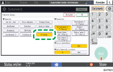 Abbildung Bedienfeld-Display