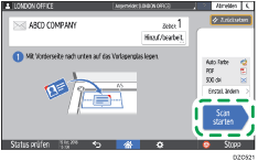 Abbildung Bedienfeld-Display
