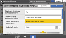 Abbildung Bedienfeld-Display