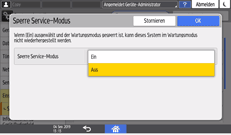 Abbildung Bedienfeld-Display