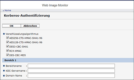 Webbrowser-Bildschirmdarstellung