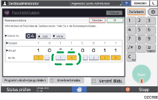 Abbildung Bedienfeld-Display